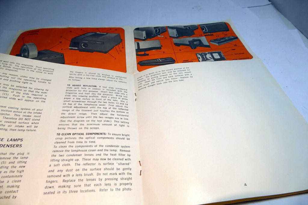 Hanimex 35mm Colour Slide Projector C500S C500A C500RF C500EF brochure list