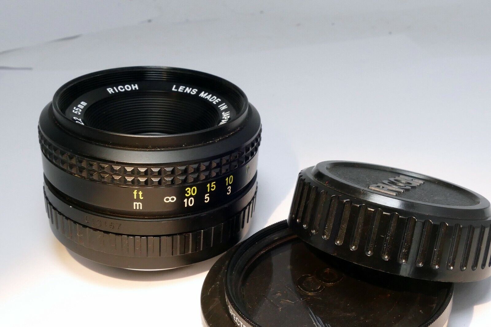 Rikenon 55mm f2.2 XR Rikoh lens for for Pentax K PK mount excellent  condition