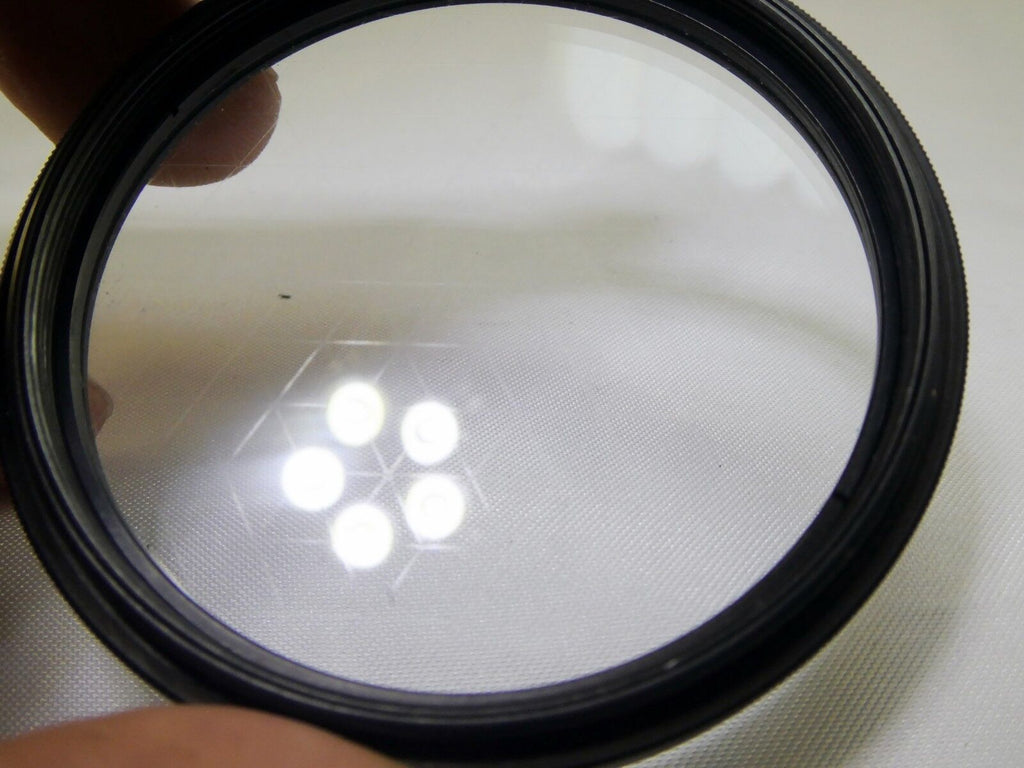 Adjustable angle 6 Star Cross Screen CS 55mm Lens Filter  rotating rim