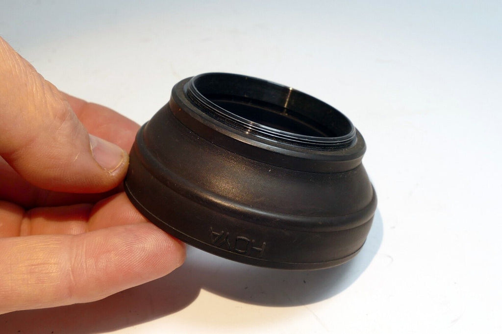 49mm Lens Hood Shade rubber threaded screw in