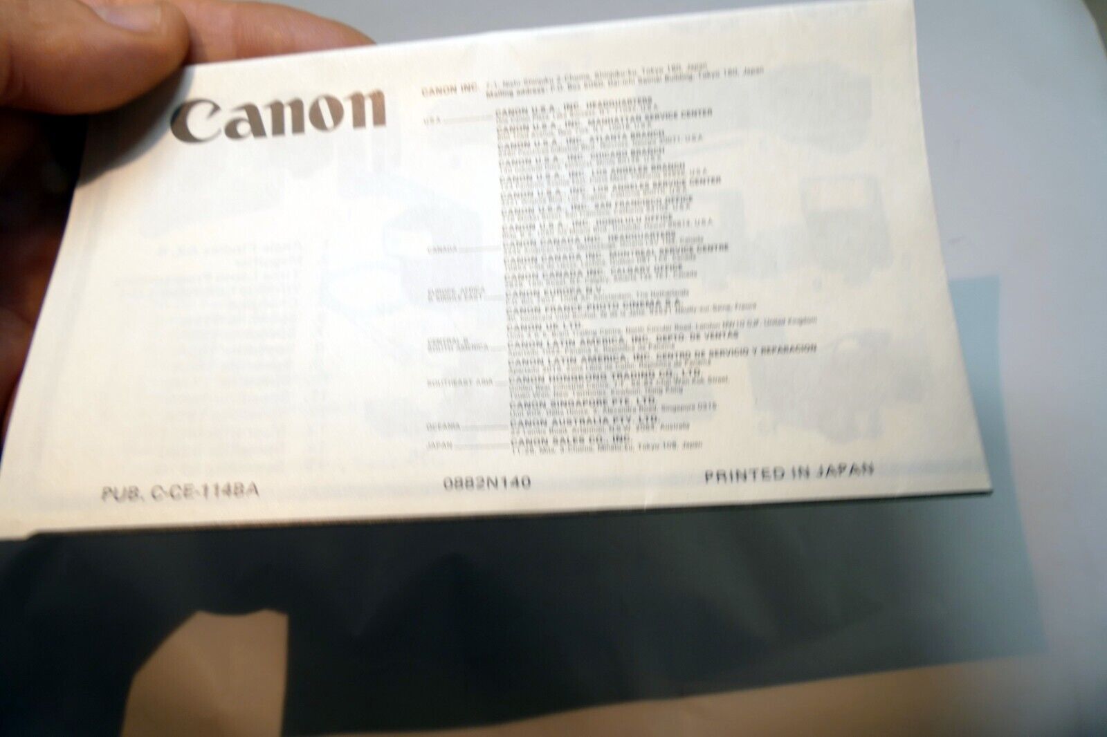 Canon Products F1 A-1 G-III 17 28 Brochure Advertisement vintage camera 1970's