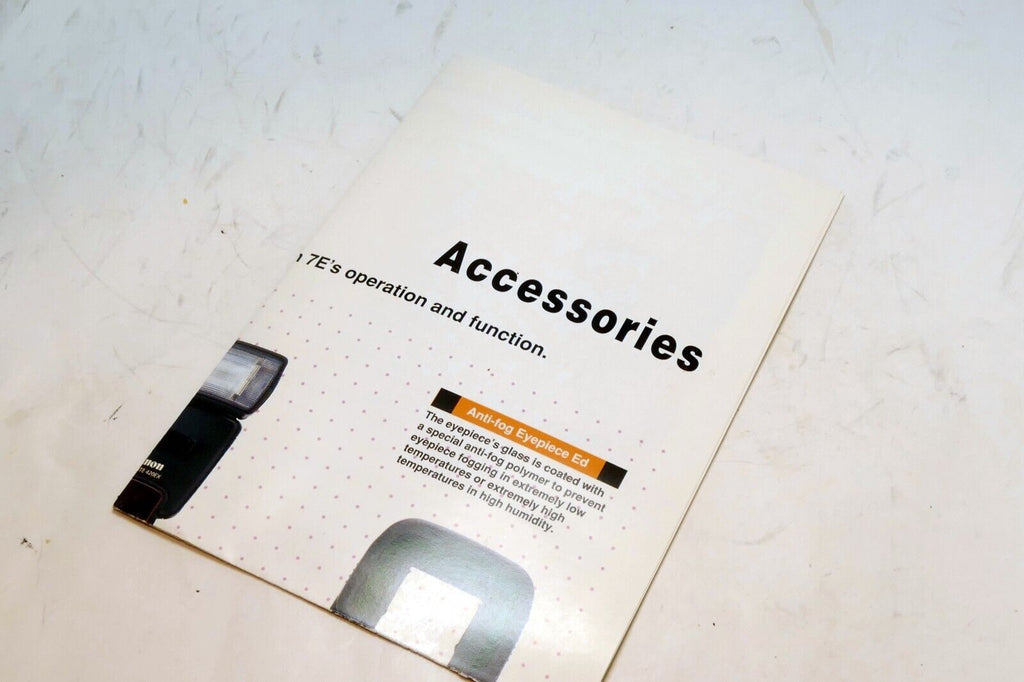 Canon EOS 30 Elan 7E Camera Brochure Accessory list