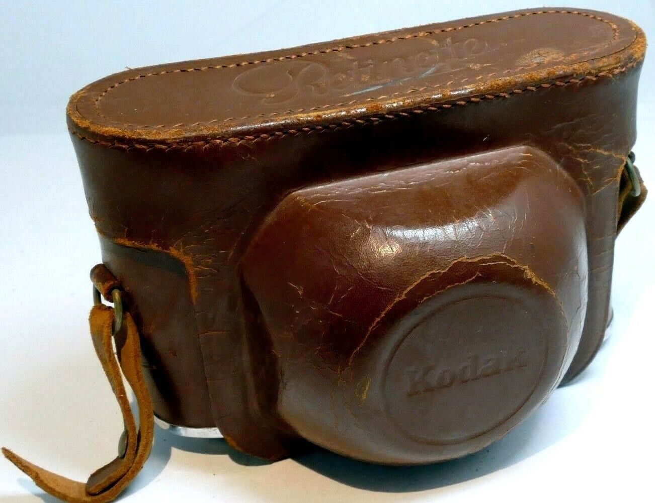 Case for Retinette Kodak  camera  vintage leather brown