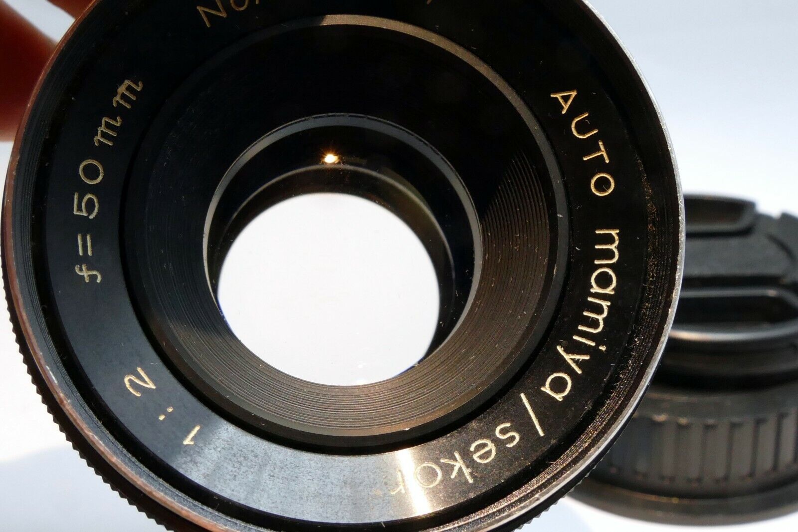 Mamiya 50mm f2 M42 manual Lens lens adapted to Canon EOS EF cameras T7i T8i 90D