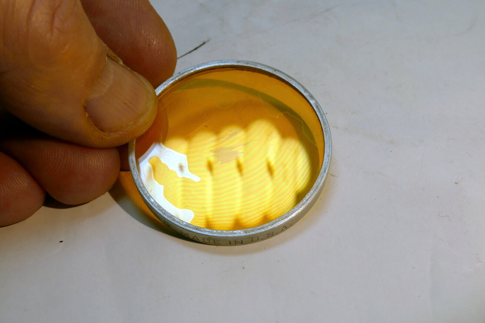 Kodak Wratten Yellow 2 Filter series 6 VI Drop in type - coating separation
