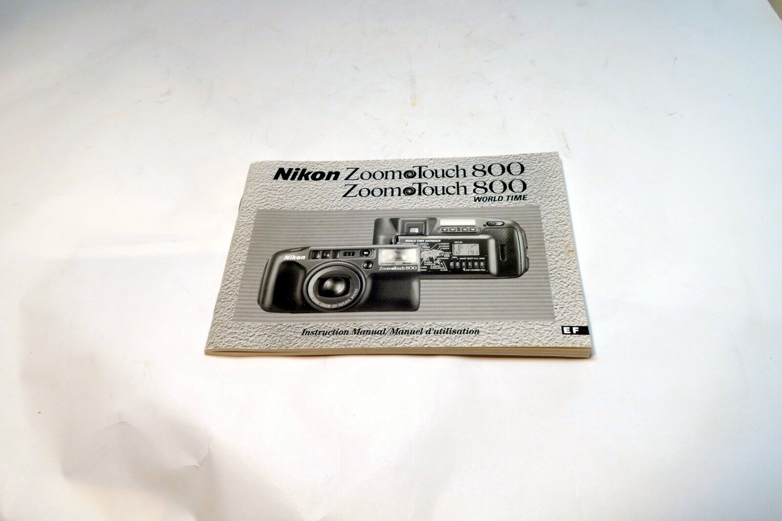 Nikon Zoom Touch 800 Film camera manual  Instruction Guide E English French Fr