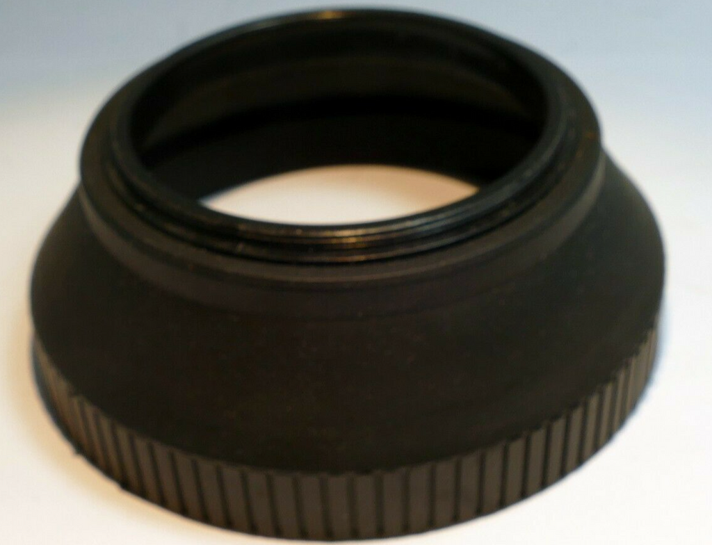 62mm Rubber Lens Hood Shade threaded screw in telephoto