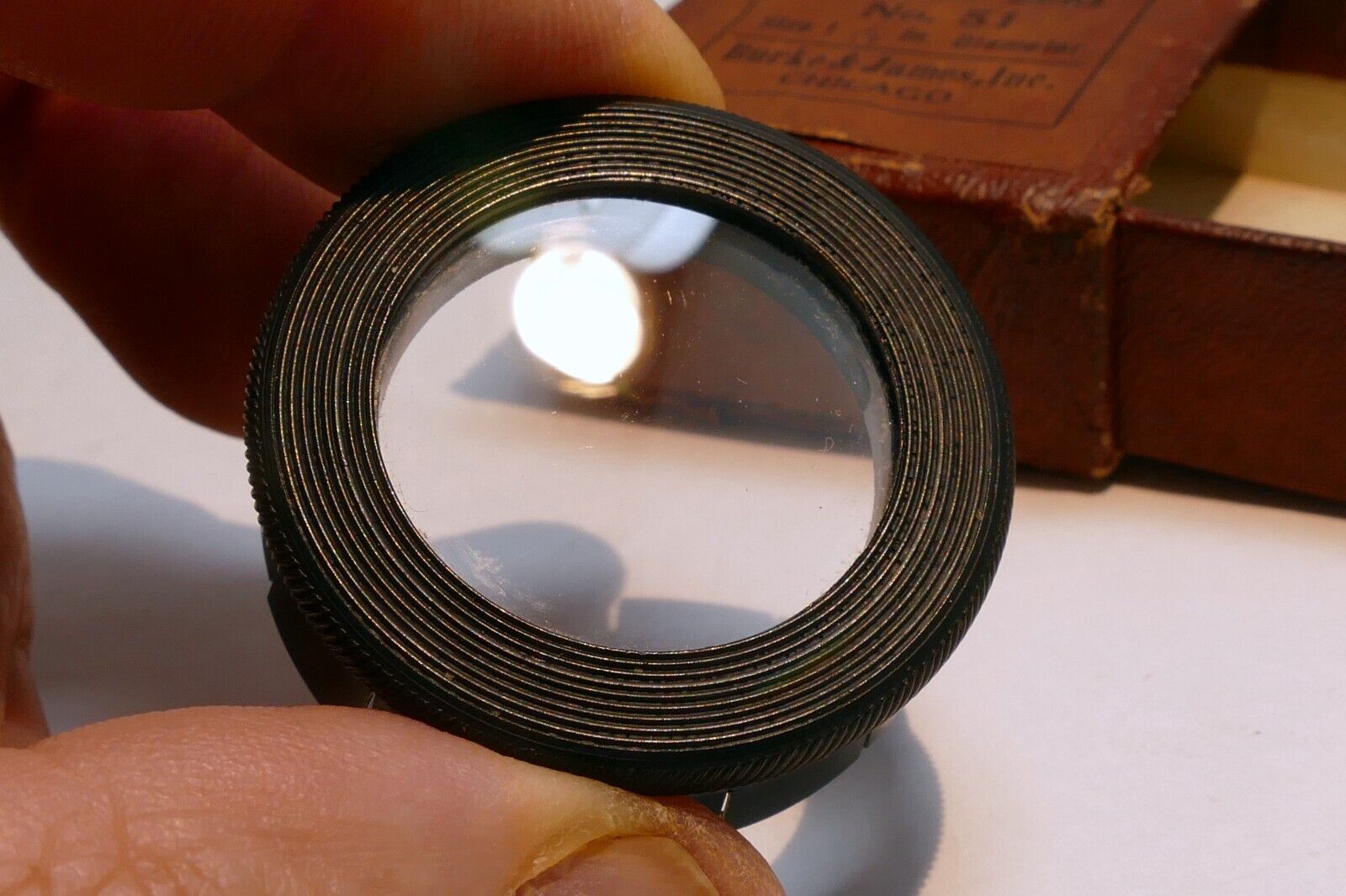 Burke & James no 51 Portrait Lens series 5 filter drop in 34mm for Kodak Folding