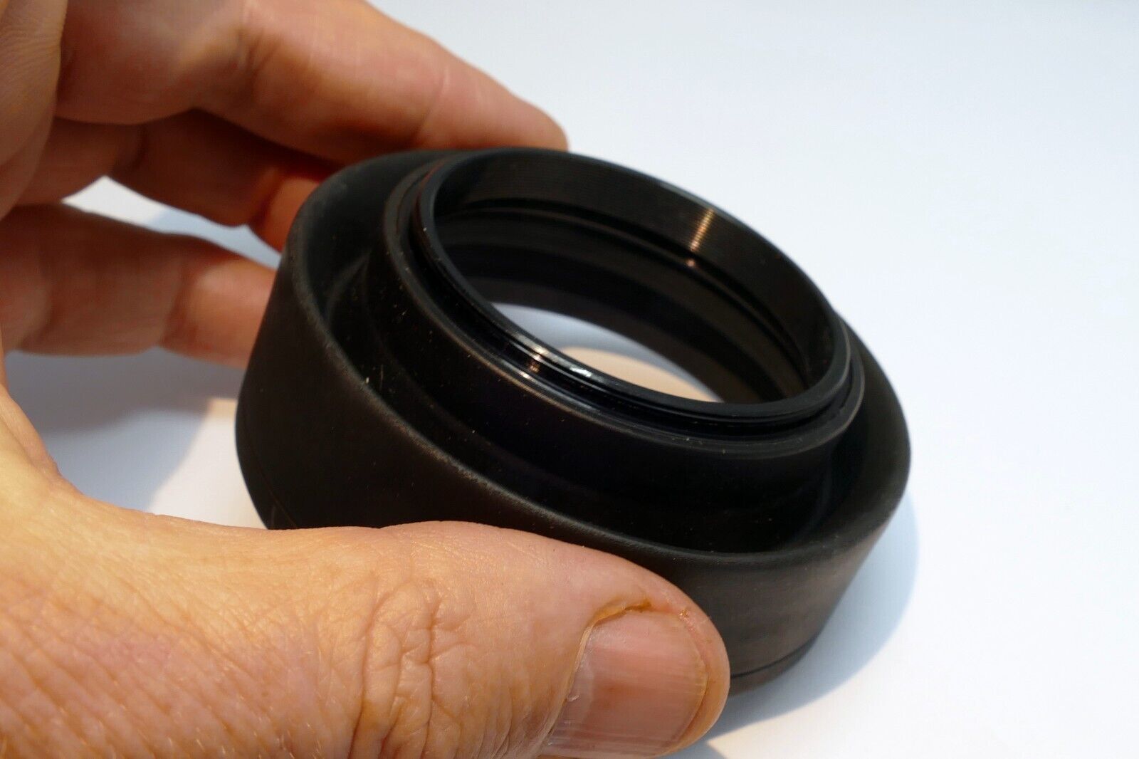 52mm Rubber Lens Hood Shade collapsible 3-way wide angle and telephoto