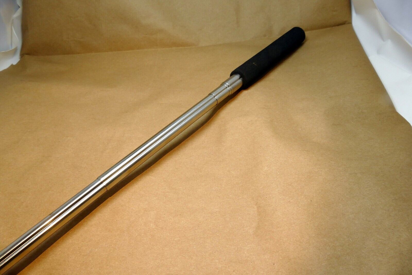 Aluminum extendable folding selfie stick  w/ swivel head & tripod screw 1/4"