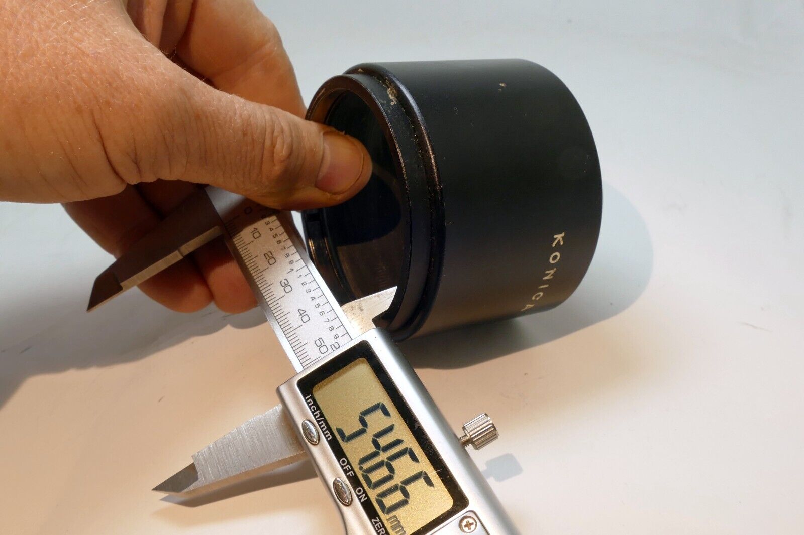 Konica 55mm Lens Hood For Hexanon 135 mm f/ 3.5 Genuine slip on metal