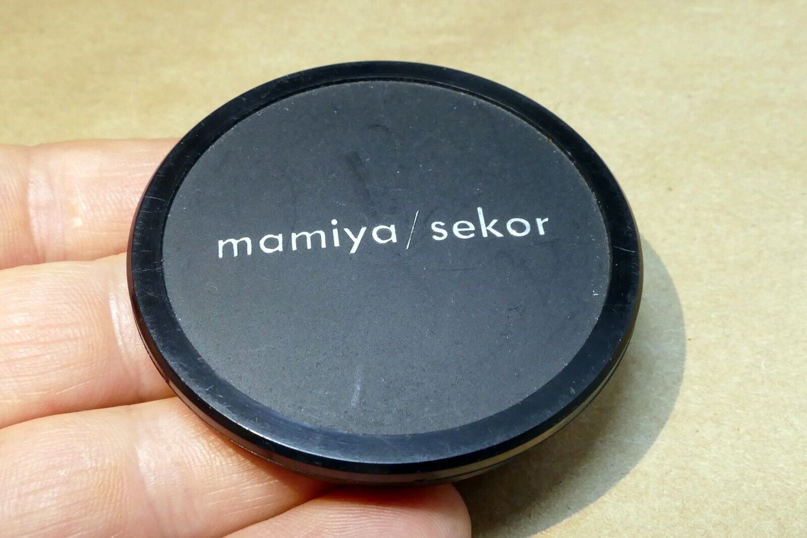 Damaged Lens Cap Mamiya sekor 55mm  (missing clips) for parts not working