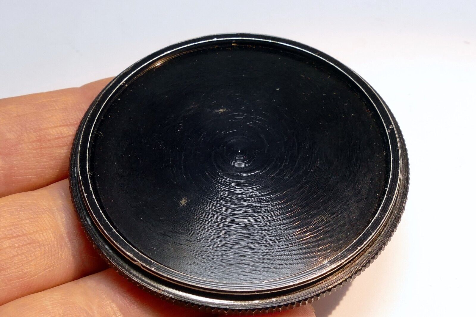 55mm metal screw in cap for Lens or Filter Stacking  ribbed rim