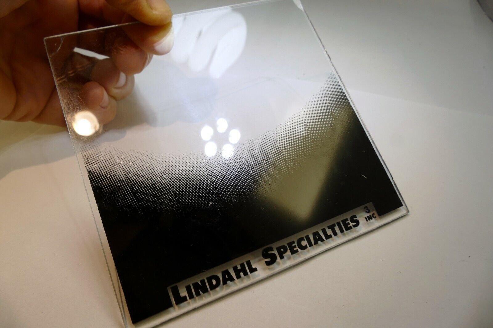 Lindahl 4.5X4.5" Bottom Scoop Neutral Density Vignette Glass Filter 