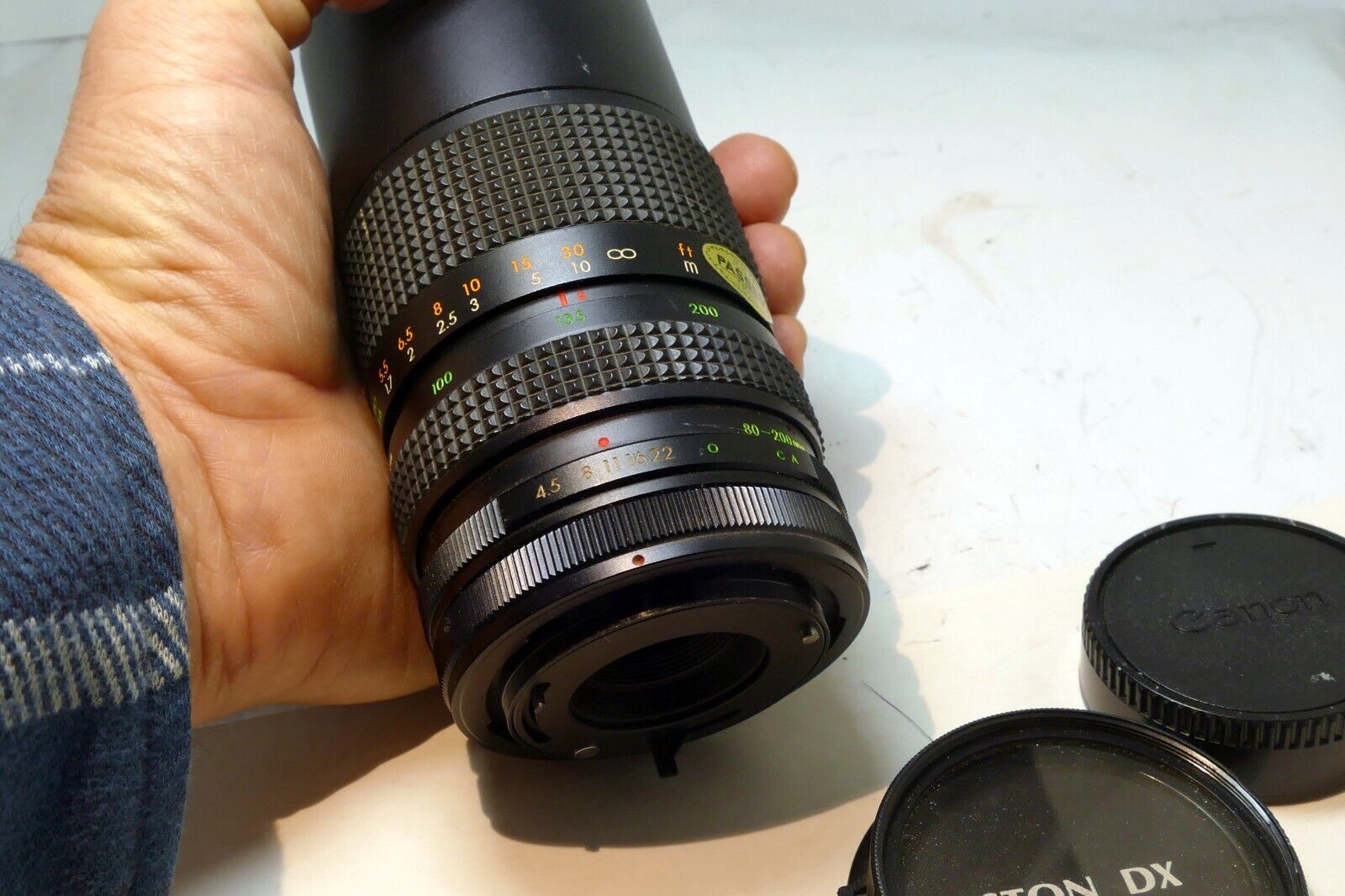 Aston DX 80-200mm f4.5 Telephoto Zoom Lens for CANON FD with separation - AS IS