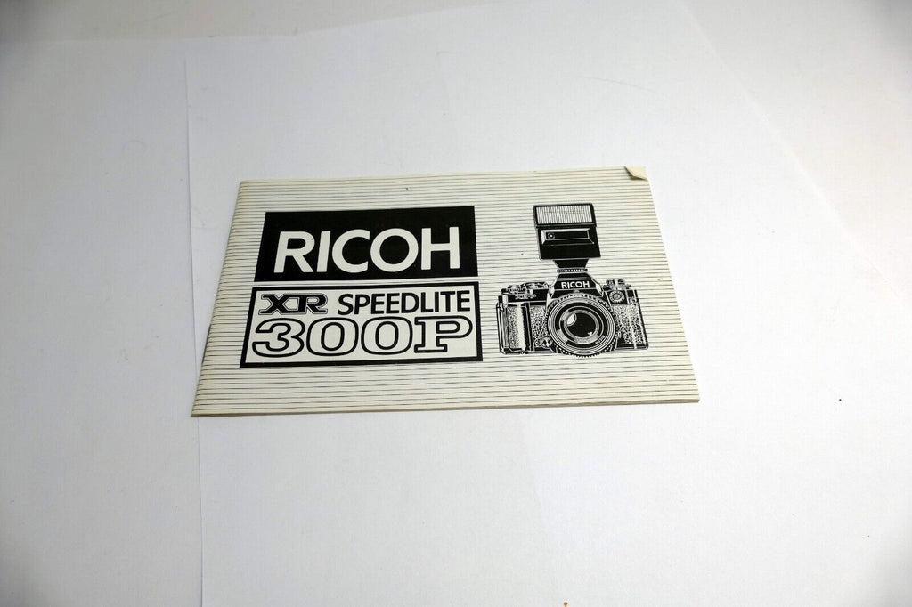 Ricoh XR Speedlight 300P Flash  Instruction Manual / User Guide EN - genuine OEM