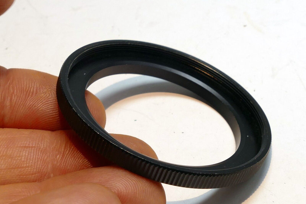 46mm  Lens Adapter Ring  step up to  55mm  ribbed rim threaded screw in