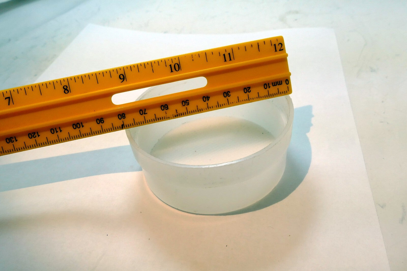 Round SOFT WHITE DOME  for flash 32X77mm