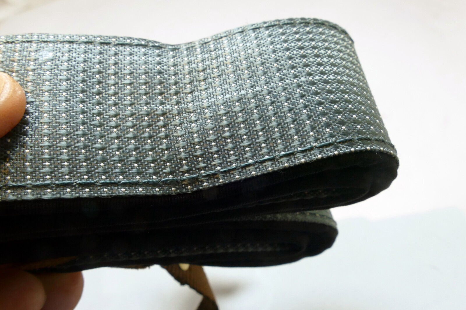 Gray Teal Camera Neck strap 4cm wide with quick release
