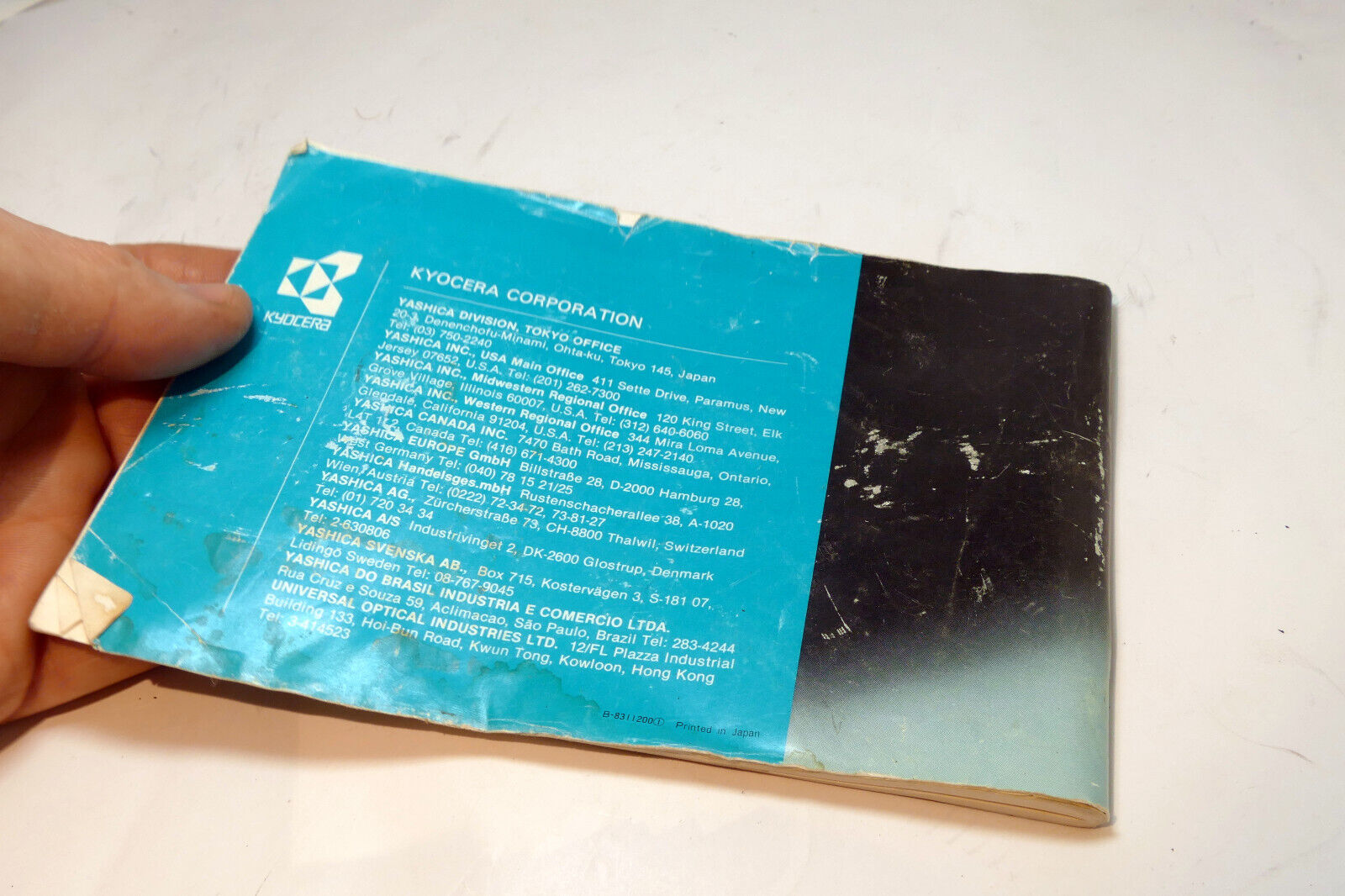 Yashica FX-D Quartz 35mm camera Guide Owner's Manual Book English En SP GR FR