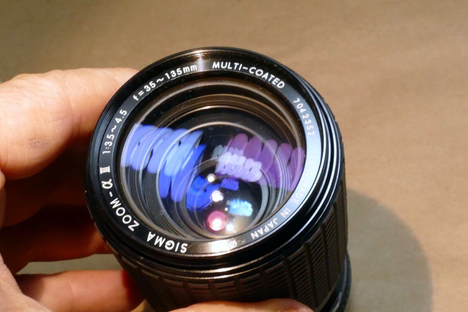 Sigma 35-135mm f3.5-4.5 MD Lens for Minolta - Parts or Repair W/ Haze NOT WORKIN