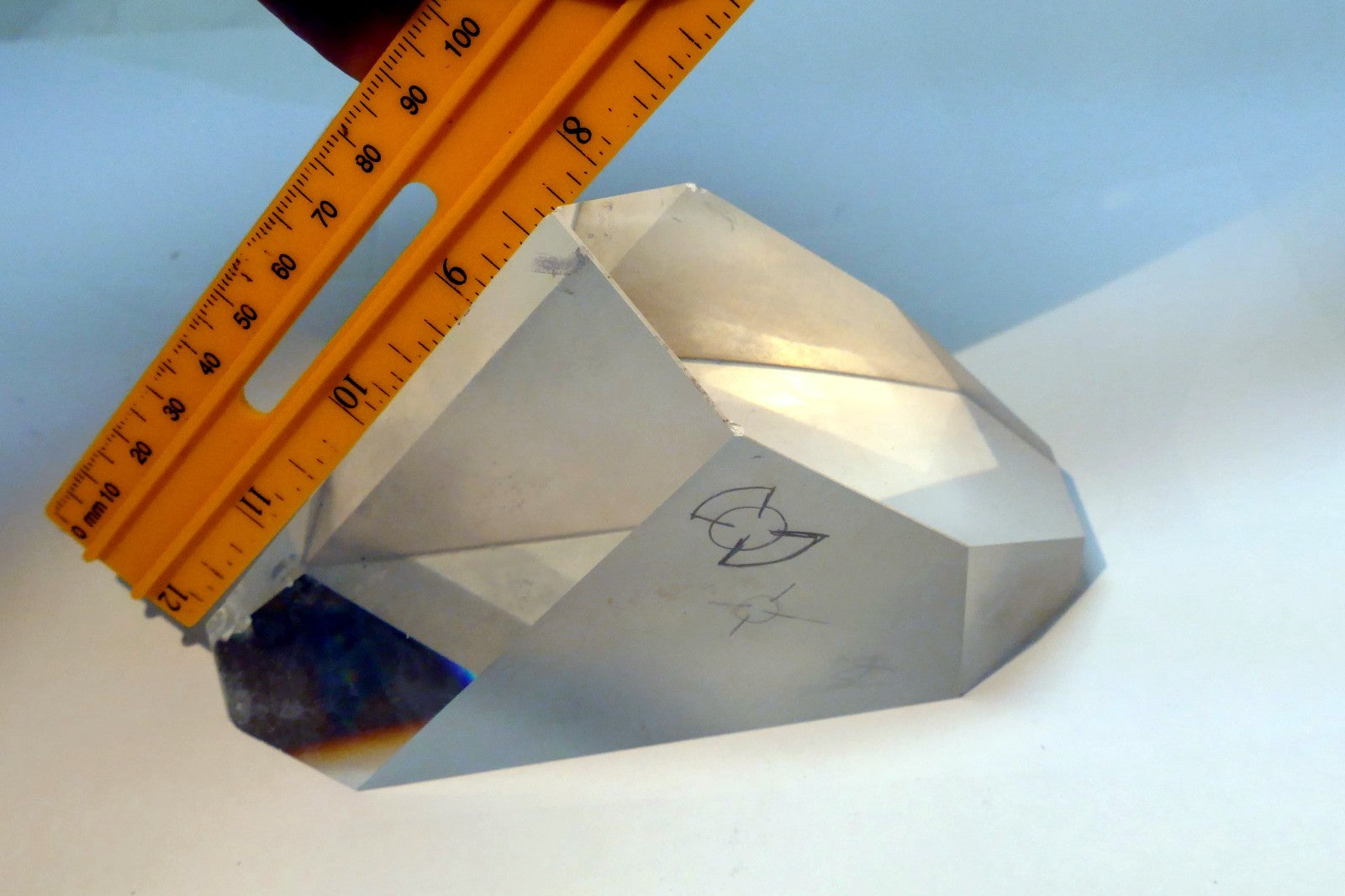 OPTICAL GLASS PRISM OPTICS  laser 4X5" large
