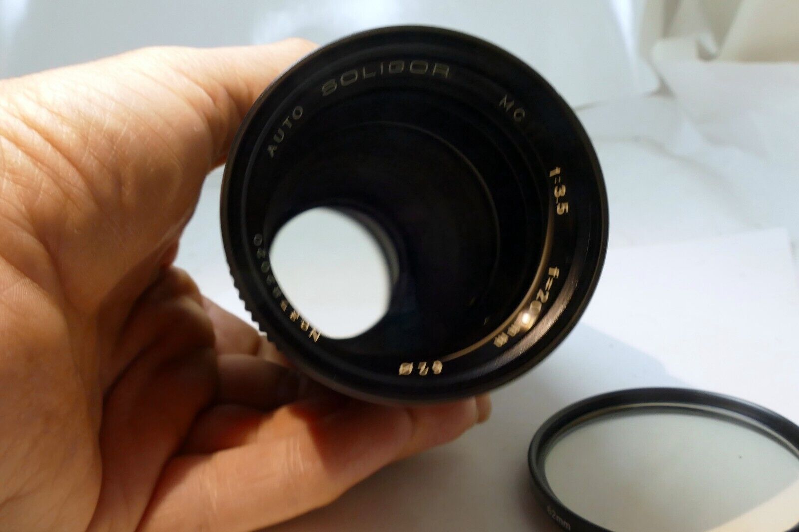 Soligor 200mm f3.5 for Olympus OM manual focus Telephoto prime Lens