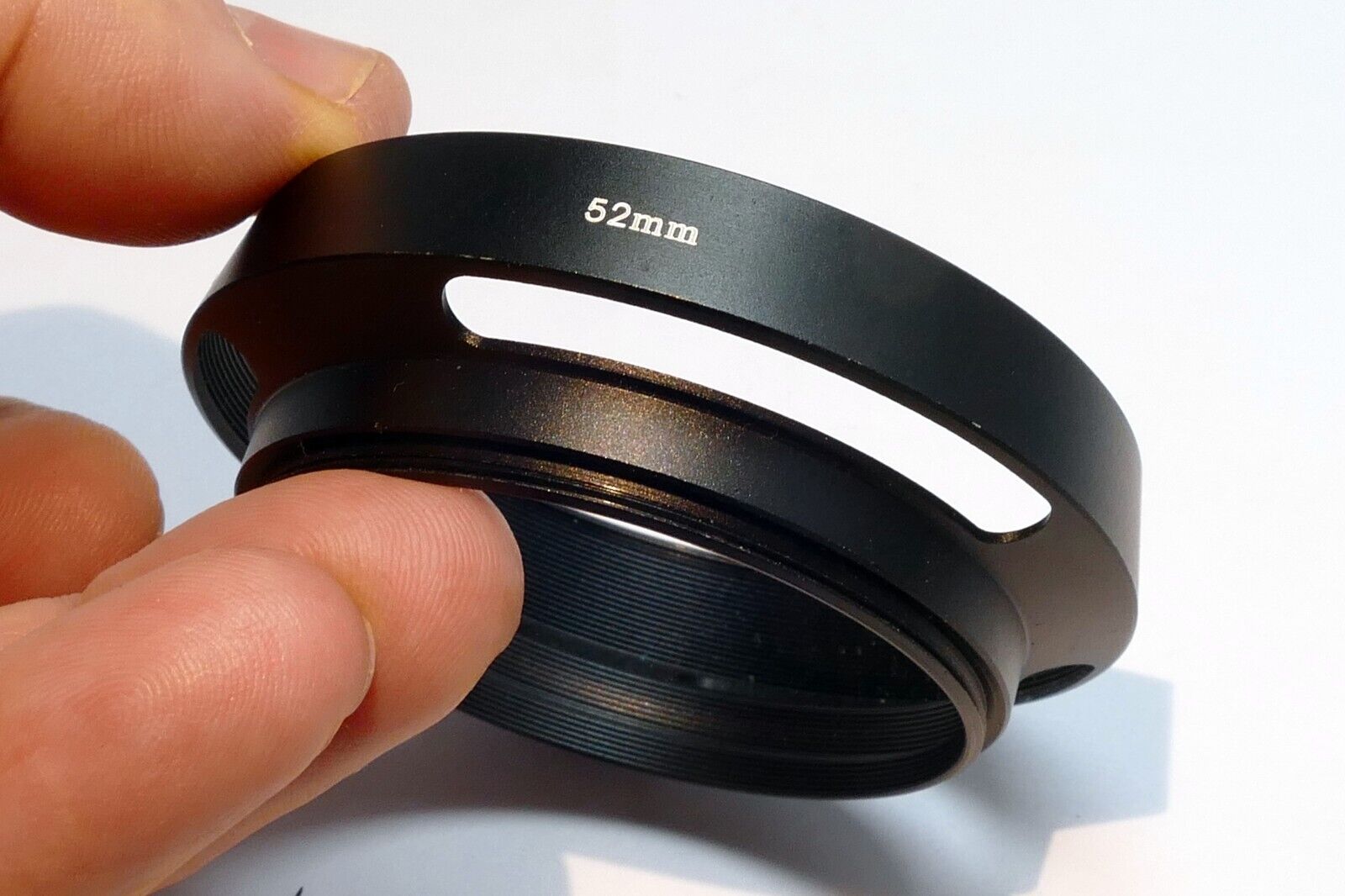 52mm  Lens hood shade Metal vented double threaded (58mm front female)
