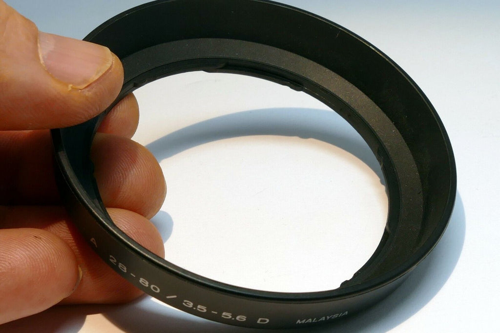 MINOLTA Shade Plastic Lens Hood For A 28-80mm f3.5-5.6 D Maxxum (55mm front rim