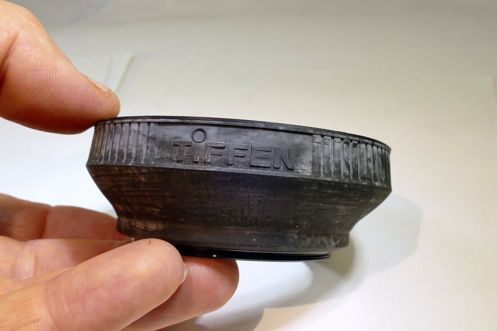 Tiffen 55mm Lens Rubber collapsible Hood shade vintage