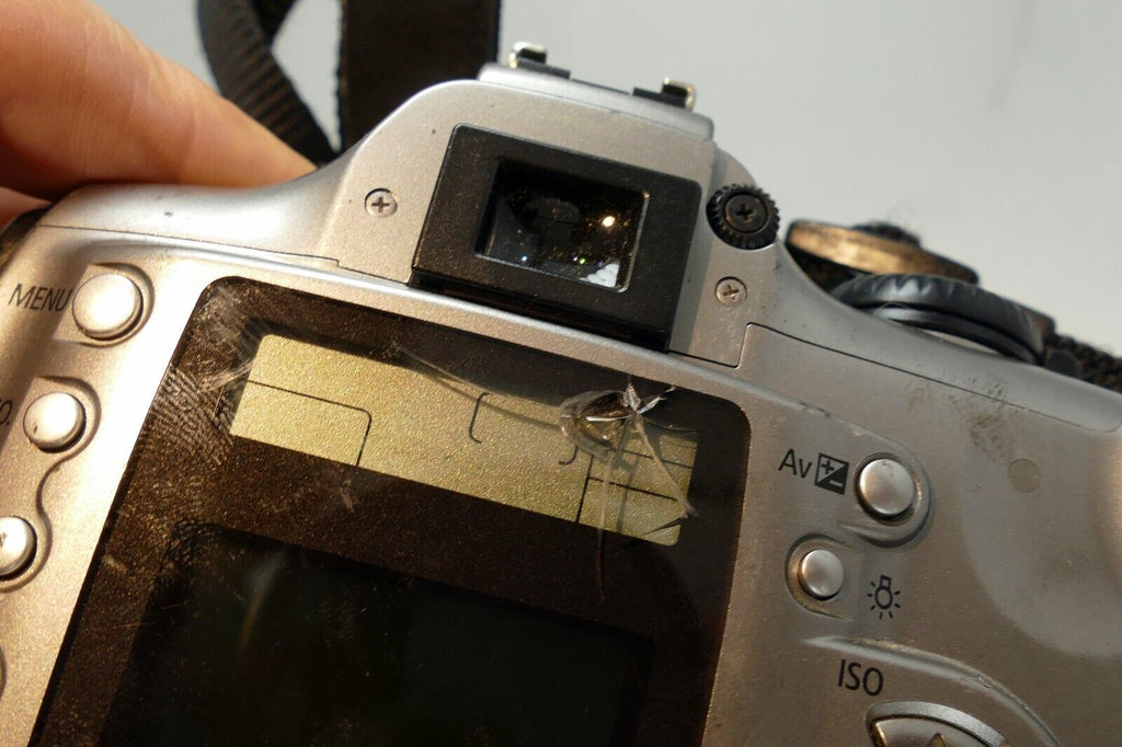 Canon EOS 300D 6MP Digital REBEL SLR Camera - works, but LCD cracked