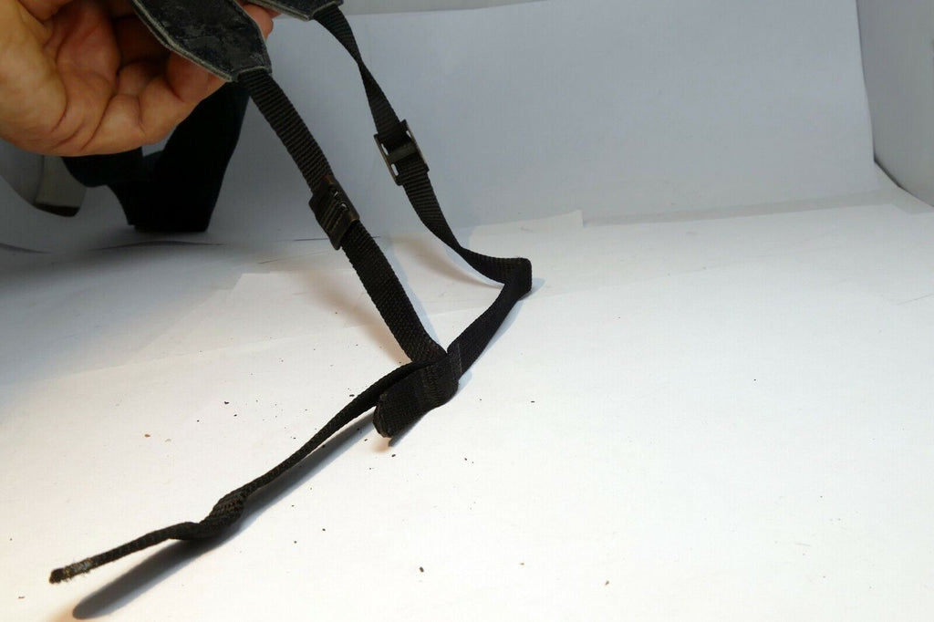 Minolta Canvas Black camera neck hand strap 44" long 4cm wide