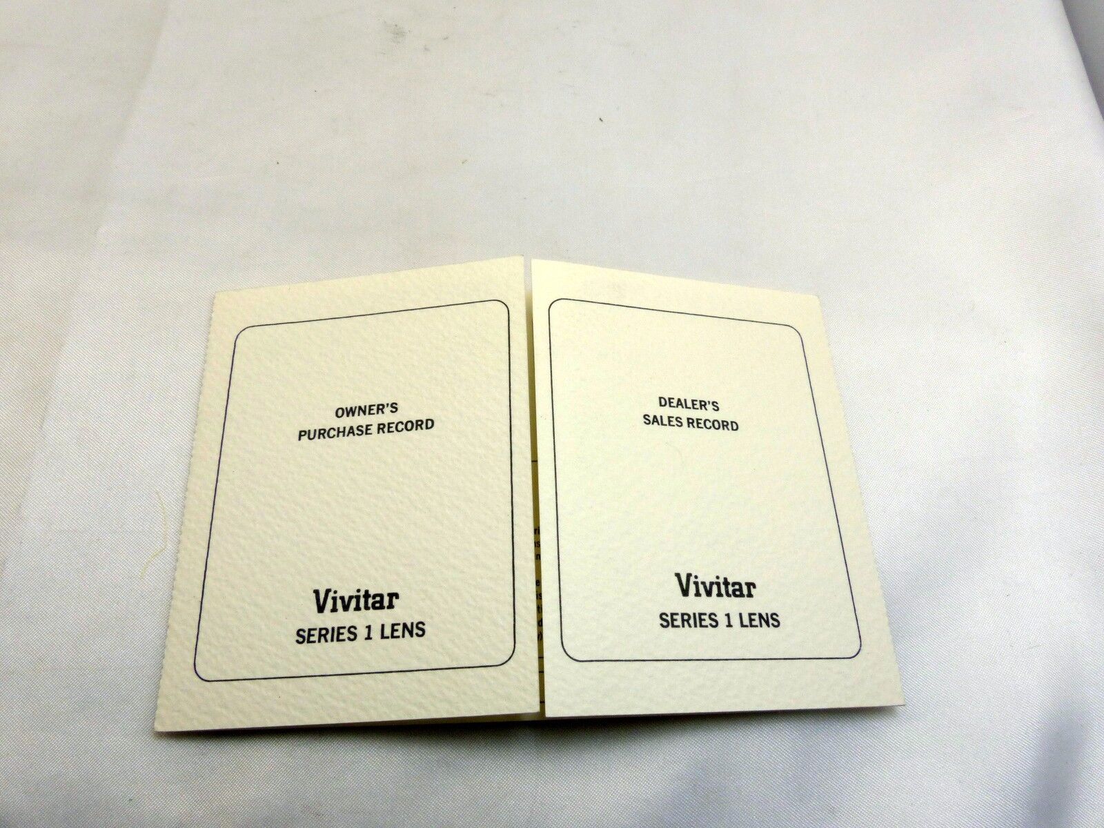 Vivitar series 1 lens Dealers sales record Owner's Purchase record