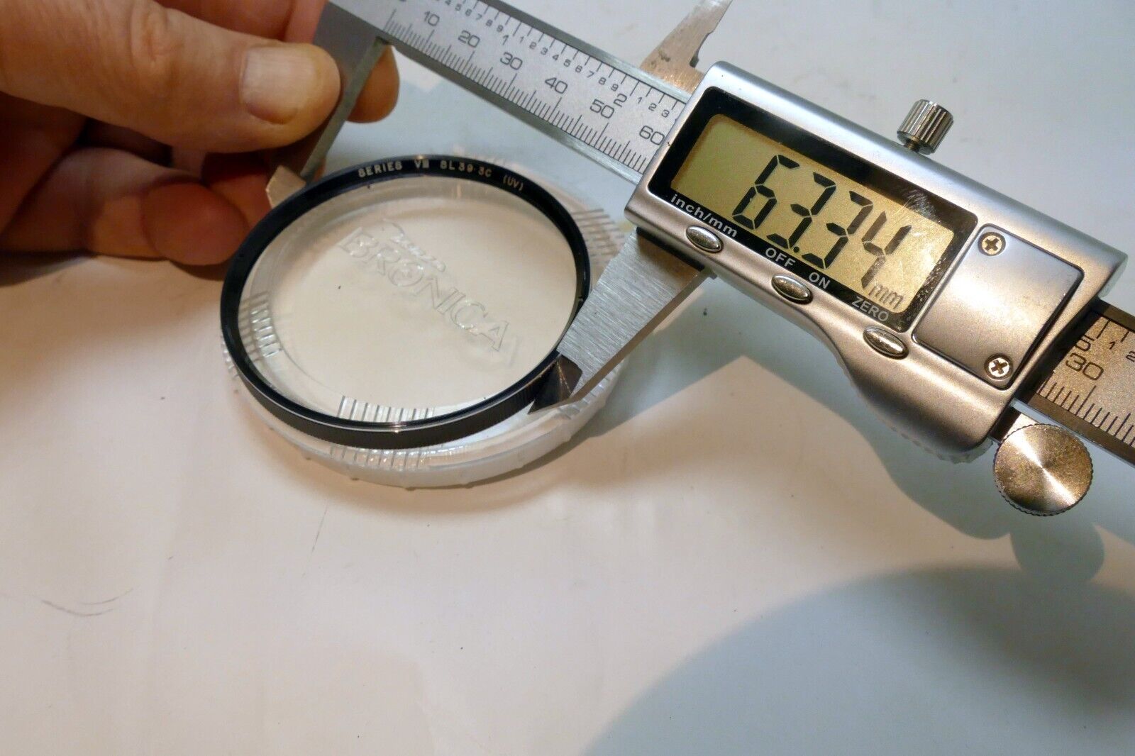 Bronica UV Series 8 Lens Filter Drop in type SL39 63.5mm Zenza - Genuine OEM S2A