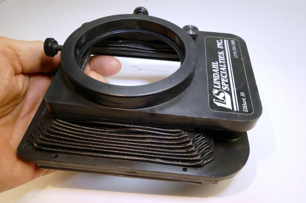 Lindahl Bellows lens Hood 31.1325 Bell-O-Shade Single 3X3 filter slot - AS found