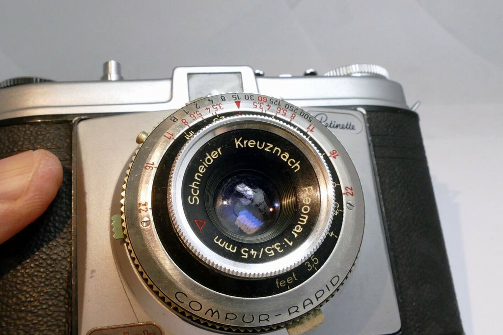 Kodak Retinette rangefinder Camera w/ Schneider 45mm f3.5 Lens AS IS for parts