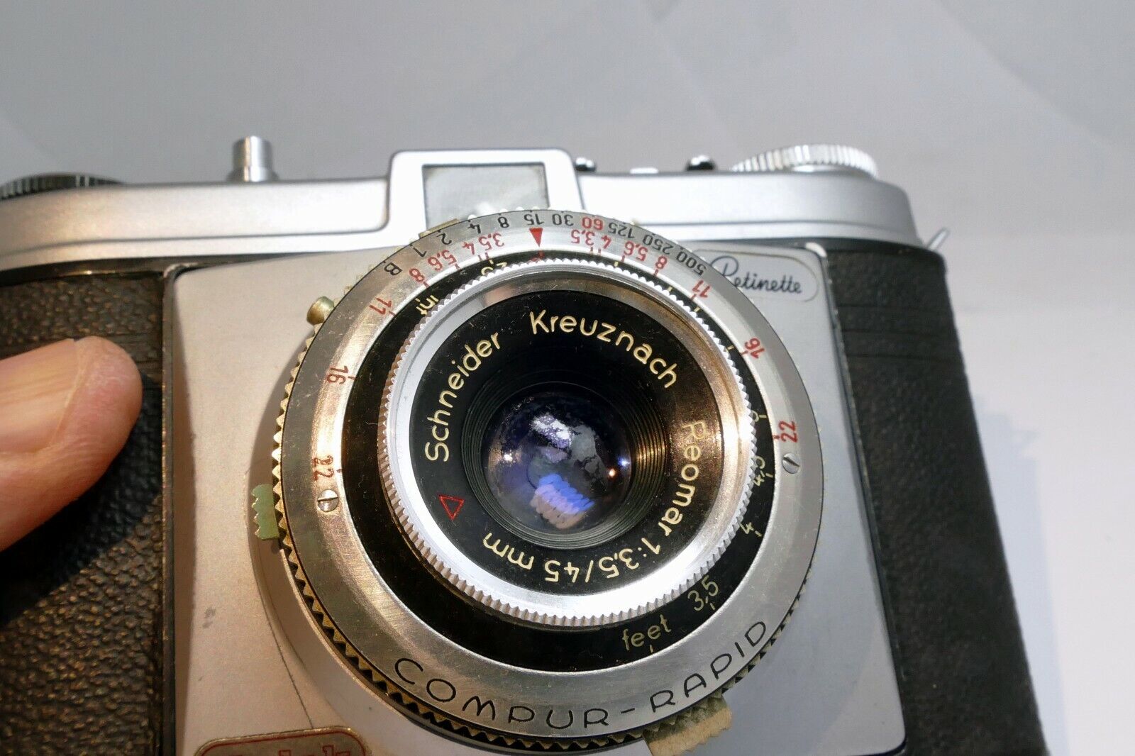 Kodak Retinette rangefinder Camera w/ Schneider 45mm f3.5 Lens AS IS for parts
