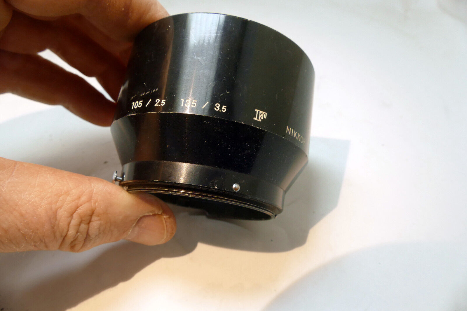 Nikon F Nikkor  Lens Hood Metal for 105mm f4  Micro f2.8   f2.5 Non-Ai
