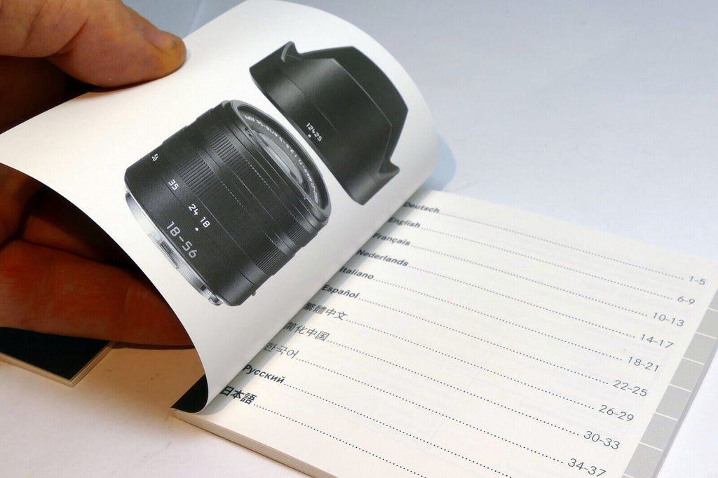 Leica Vario-Elmar-TL 18-56mm f3.5-5.6 11080 Lens Instructions manual Guide