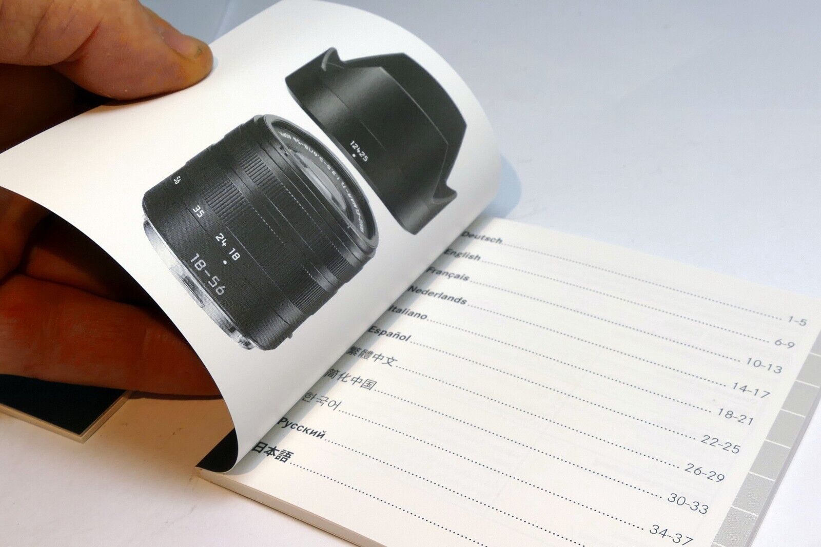 Leica Vario-Elmar-TL 18-56mm f3.5-5.6 11080 Lens Instructions manual Guide