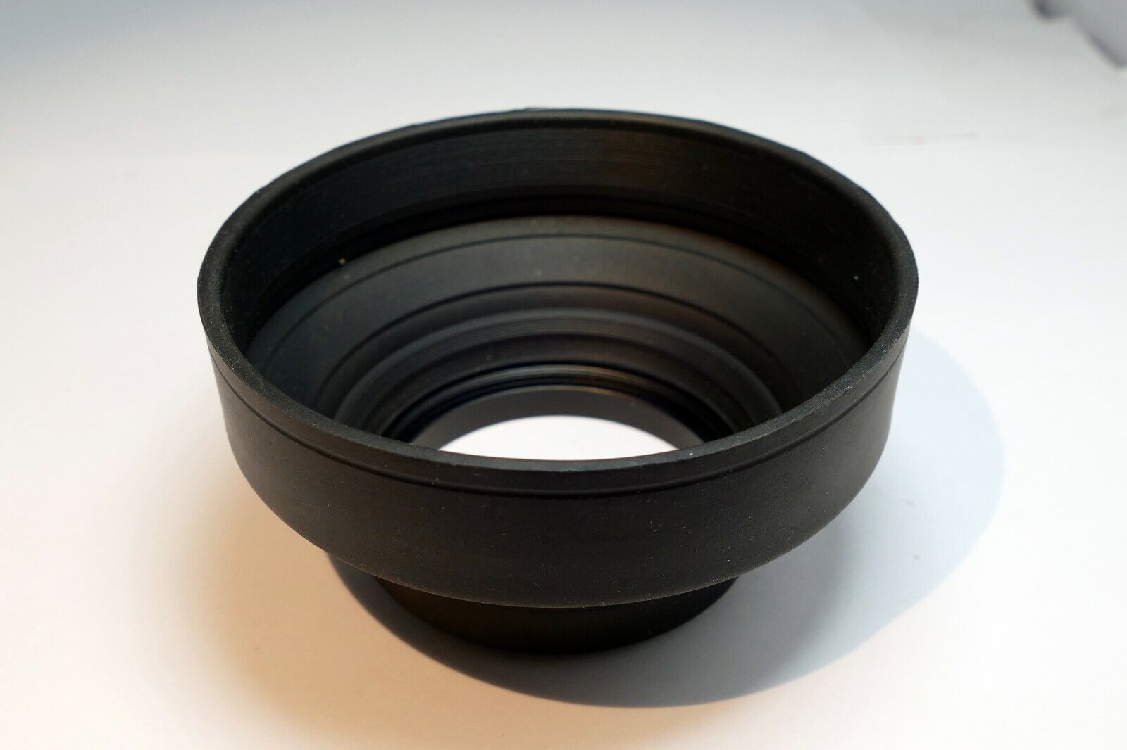 58mm Rubber Lens Hood Shade collapsible 3-way telephoto wide angle