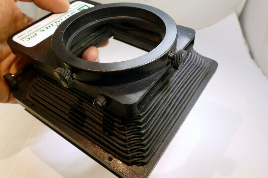 Lindahl Bellows lens Hood 31.1325 Bell-O-Shade Single 3X3 filter slot - AS found