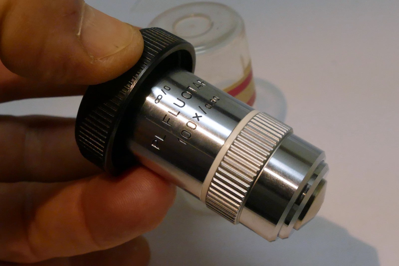 Leica PL Fluotar 100x/0.90 ∞/0 Microscope Objective  Leitz Wetzlar Germany