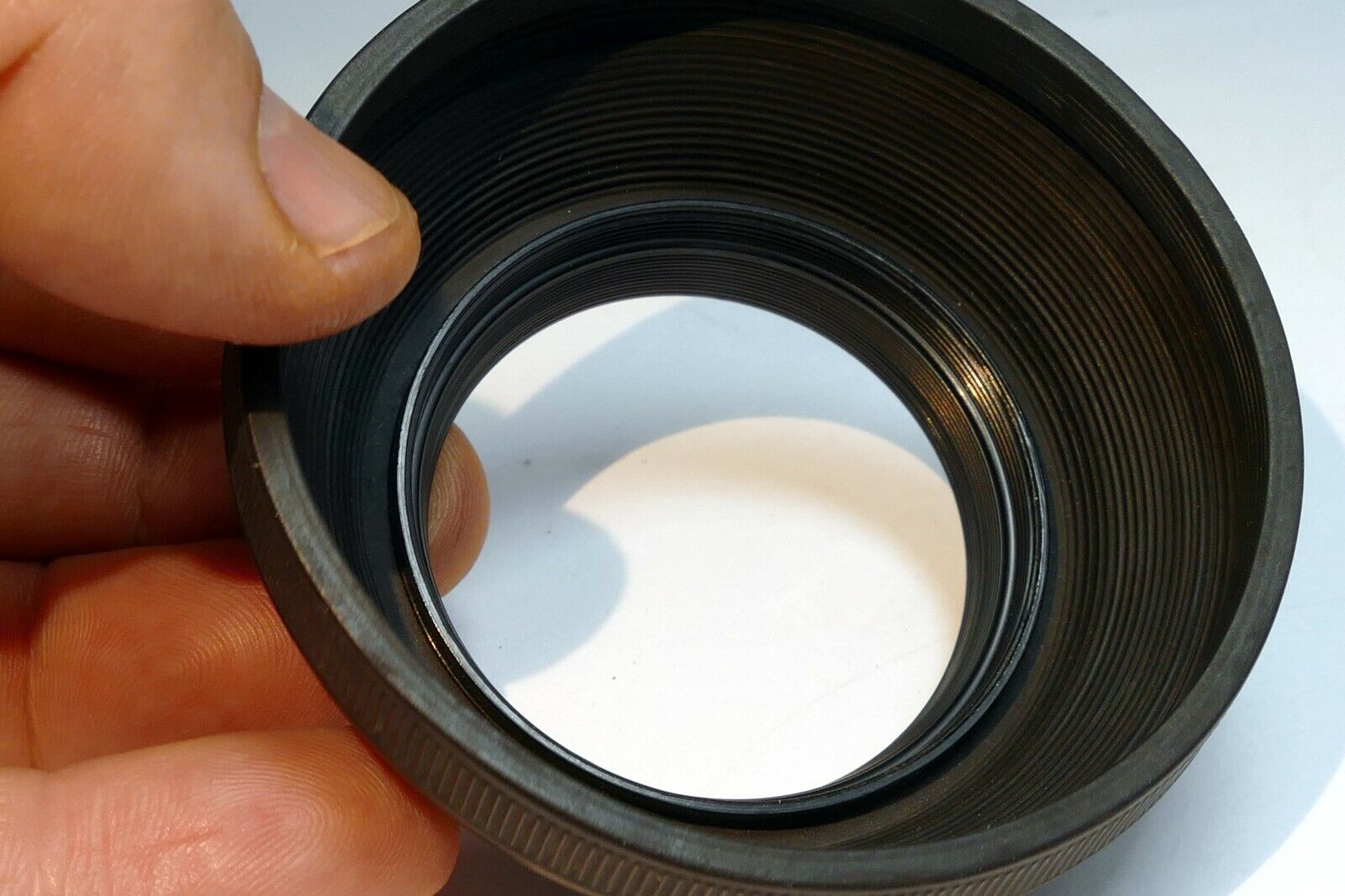49mm Rubber Lens Hood shade for 50mm f1.8 f1.7 lenses double threaded