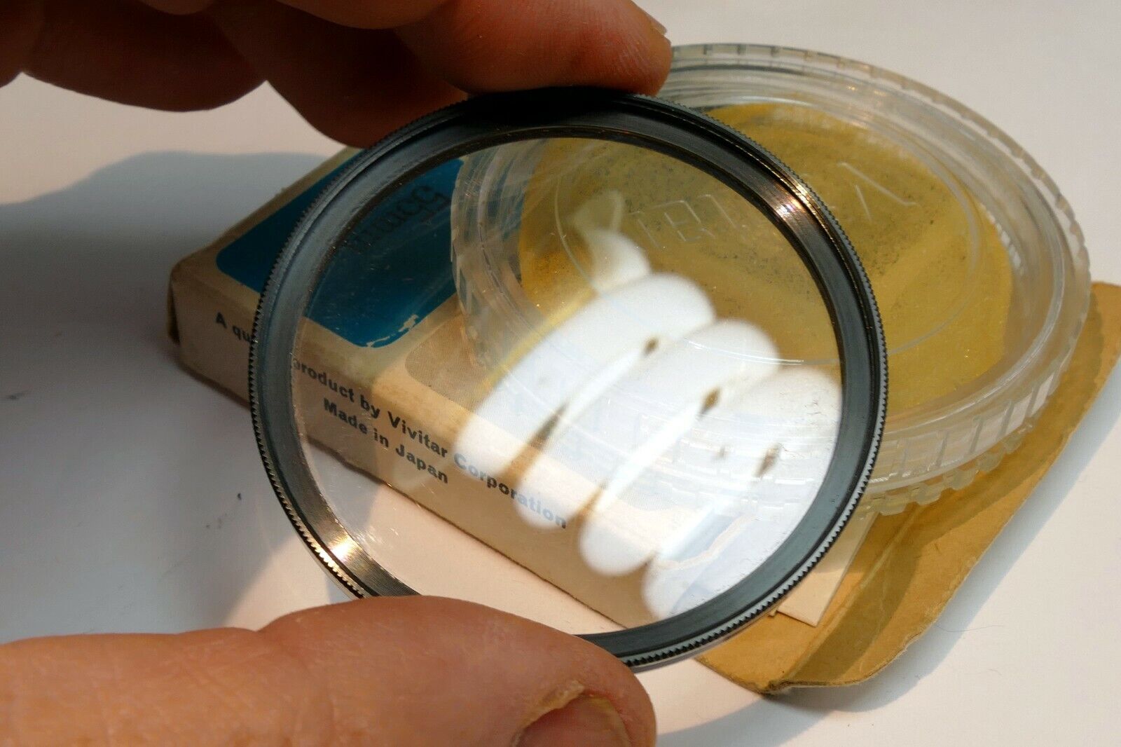 Vivitar 55mm Filter Skylight 1A  with plastic case (with some scratches)