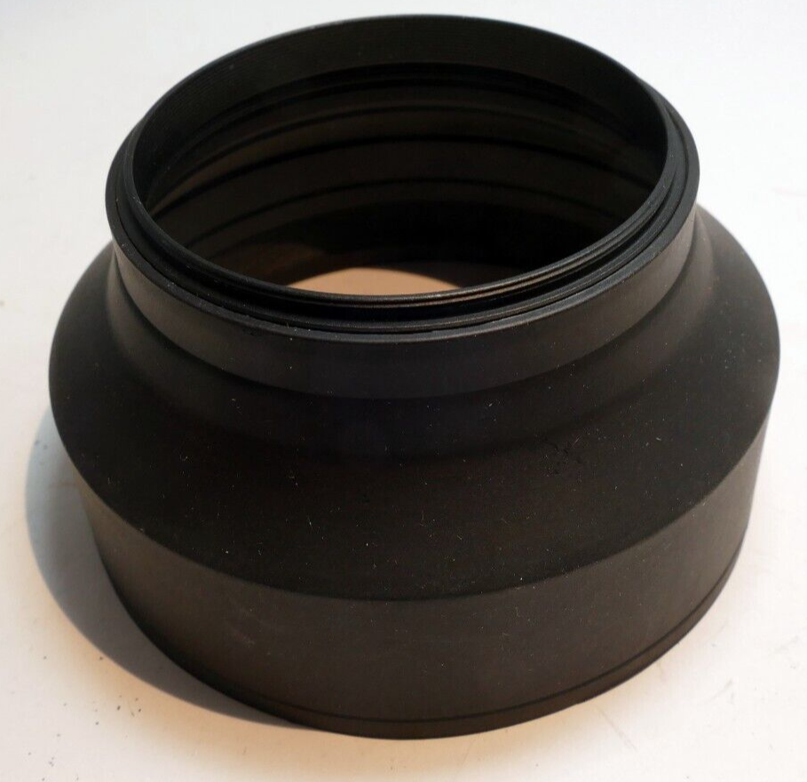 67mm Rubber Lens Hood Shade double threaded 3-way wide angle & telephoto