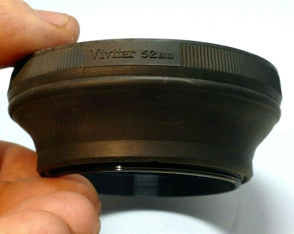 Vivitar 52mm screw in Rubber Lens Hood Shade for normal 35mm f2.8 50mm f1.7
