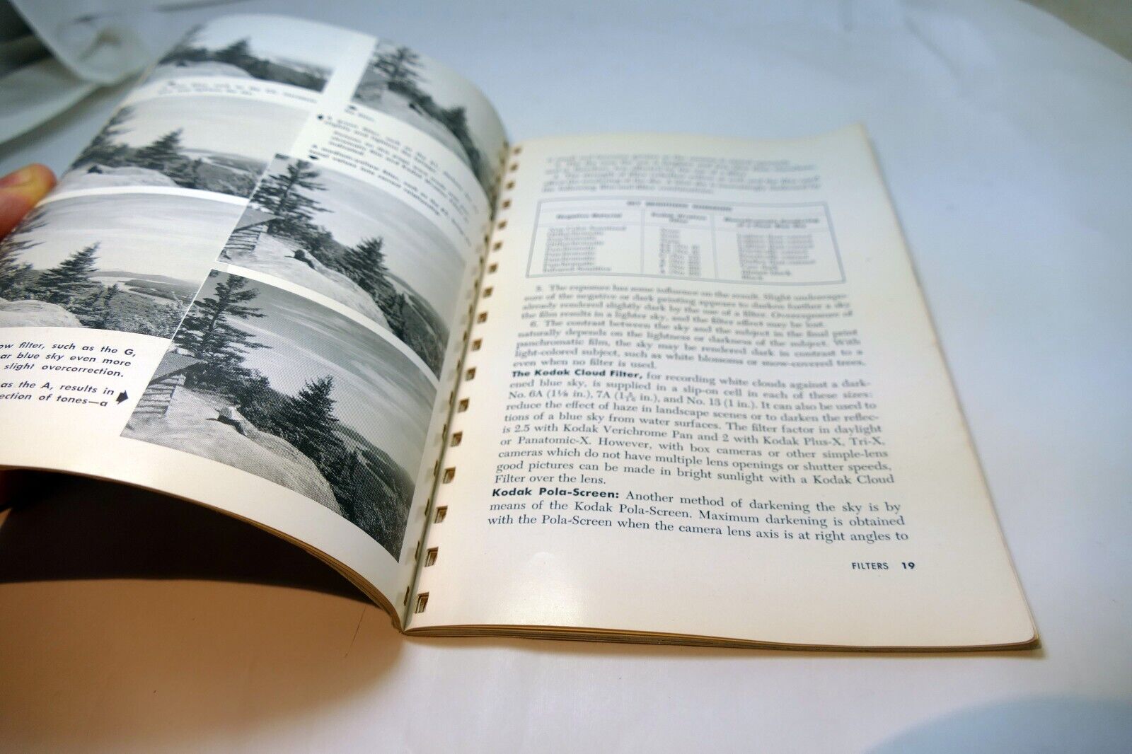 Kodak Pola Screen Filters Sales Brochure Series IV V VI VII VIII 1956 for B&W