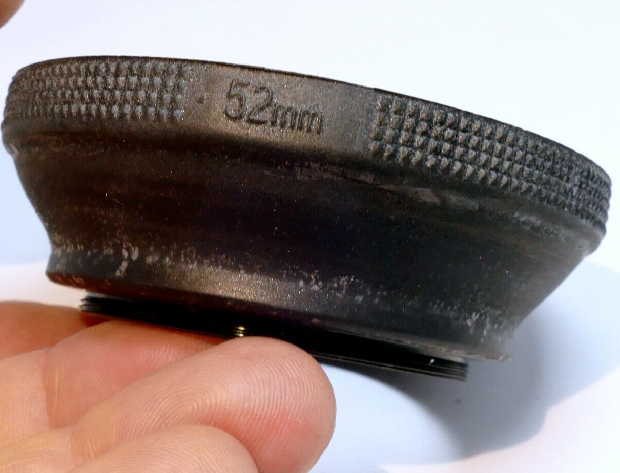 52mm Rubber Lens Hood for  50mm f1.8 collapsible double threaded