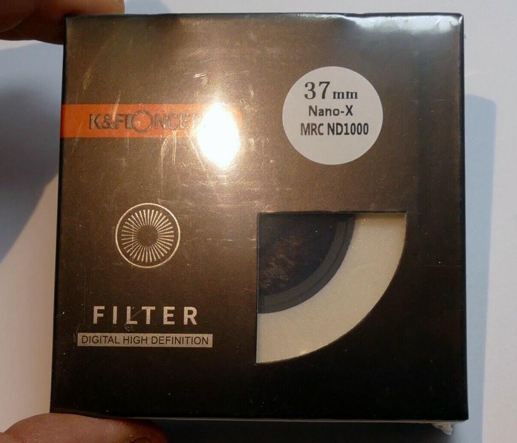 37mm K&F Nano X ND 1000 3.0 10 Stop Neutral Density Lens Filter IR